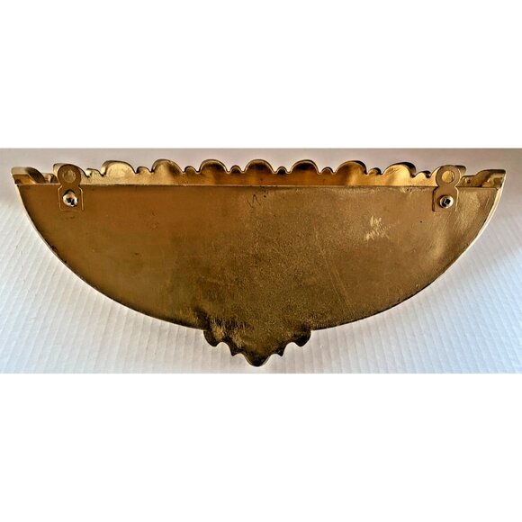 Mid Century Syroco Gold Tone Wall Pocket Planter #4246 Vintage 1962 Issue - Picture 5 of 10